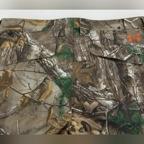 SOLD: Under Armour UA Hunting Mossy Oak Camo Cargo Ripstop Field Pants  SZ 32/32 - Picture 11 of 12